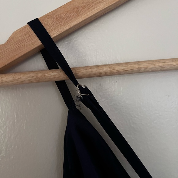 BHLDN Kaia Chiffon Bridesmaid Dress Navy XS - Picture 5 of 6